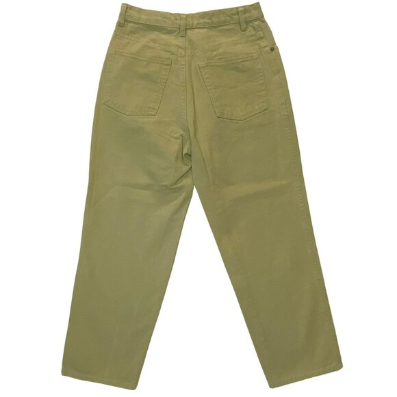 Vintage Bugle Boy for Her Super High Rise Mom Jeans 28 x 25 Tan Khaki 90s Y2K - Picture 6 of 6